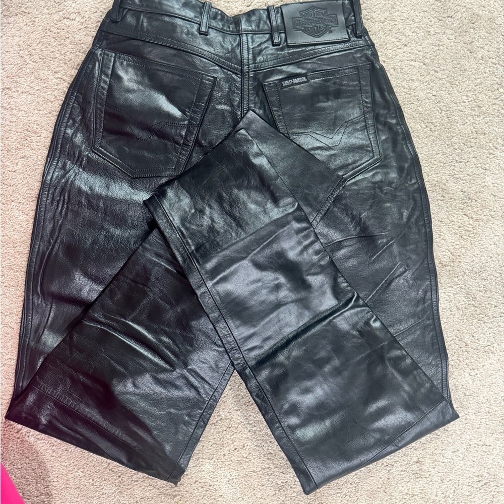 Vintage Harley Davidson REAL leather pants